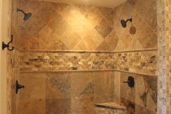 bathroom shower display